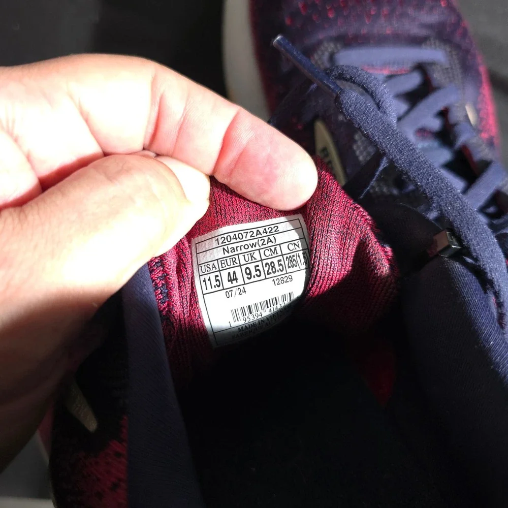 Brooks Ghost 13 Running Shoes Womens 11.5 2A Navy Pink Cushioned Road Neutral